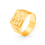 Lustrous Gold Boxy Ring