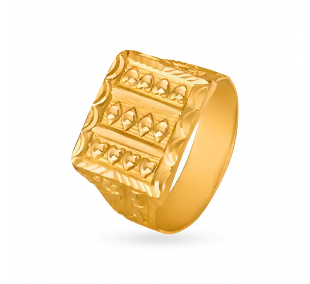 Unique Gold Square Rin