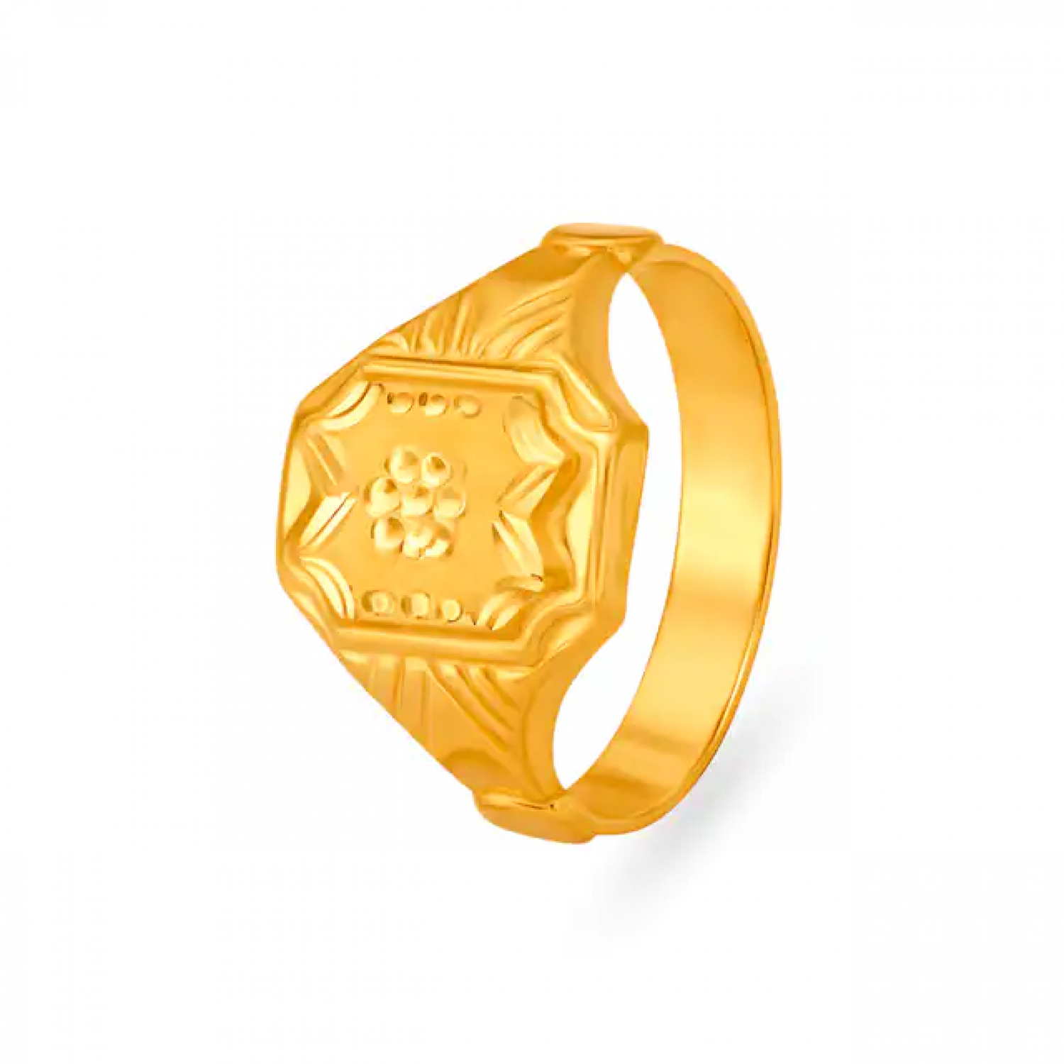 Graceful Radiant Gold Ring