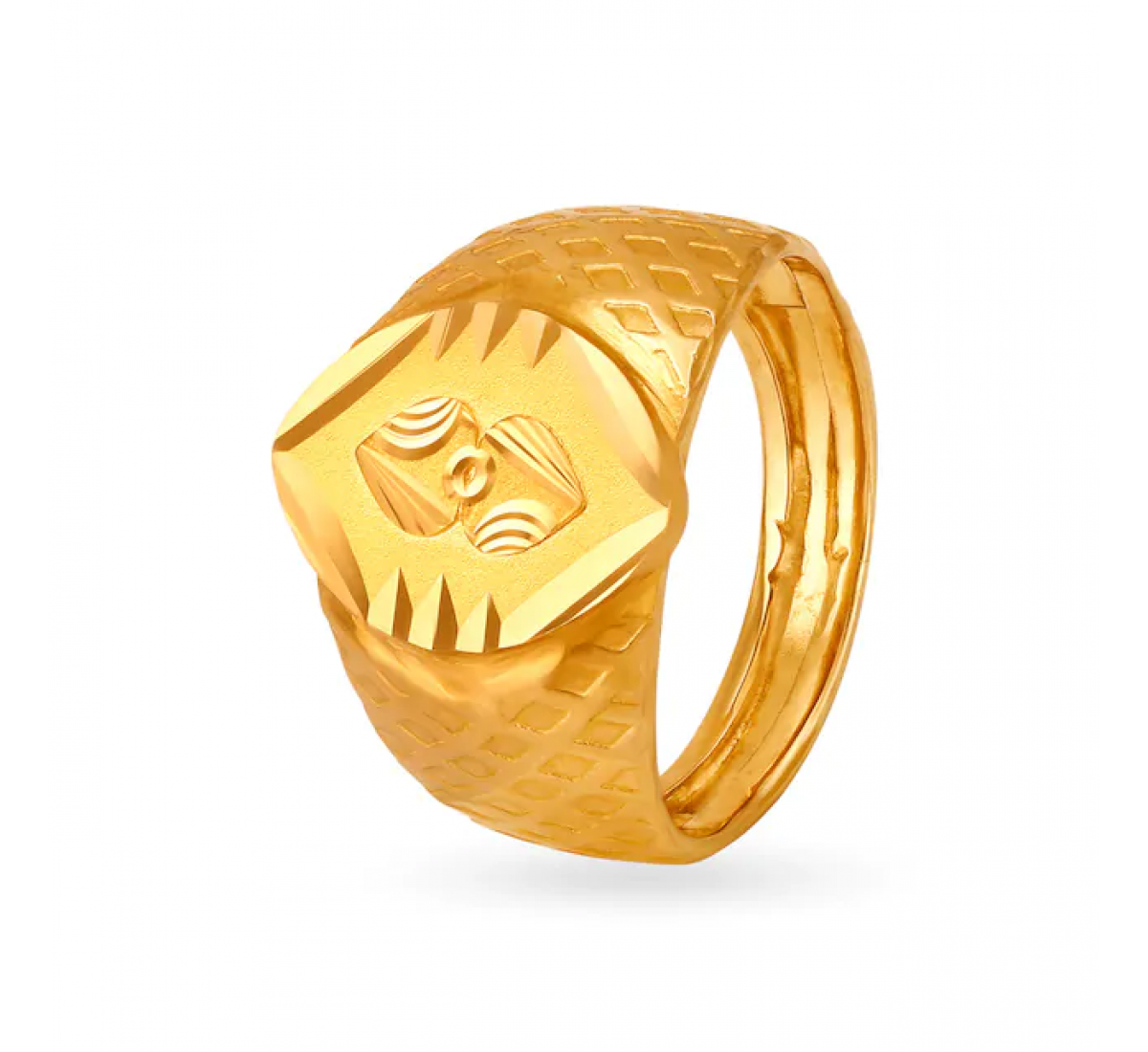 Magnificent Heart Gold Ring