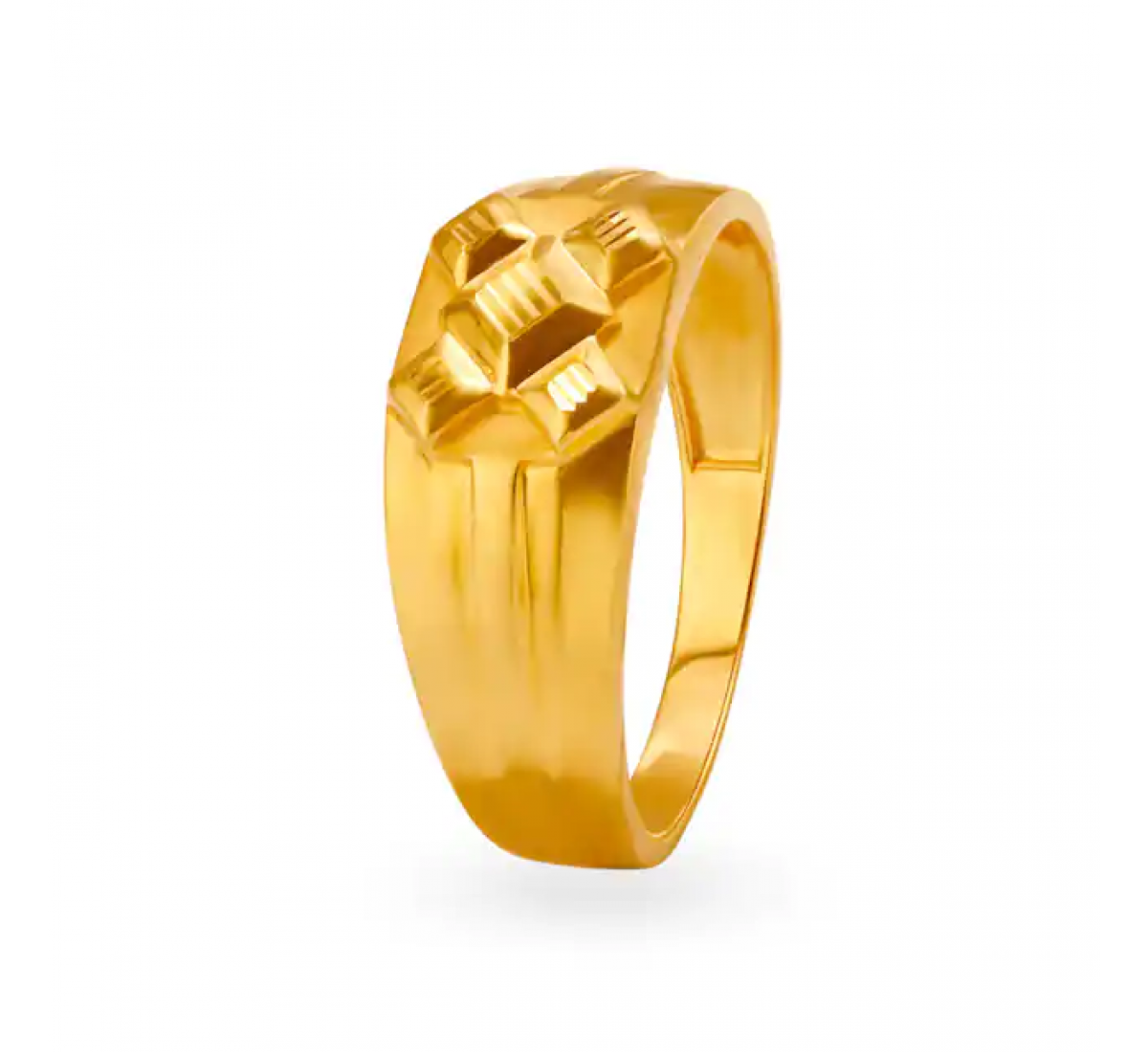 Sleek Geometric Gold Ring