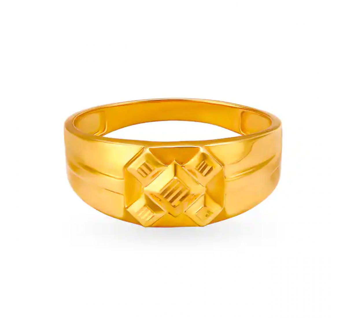 Sleek Geometric Gold Ring
