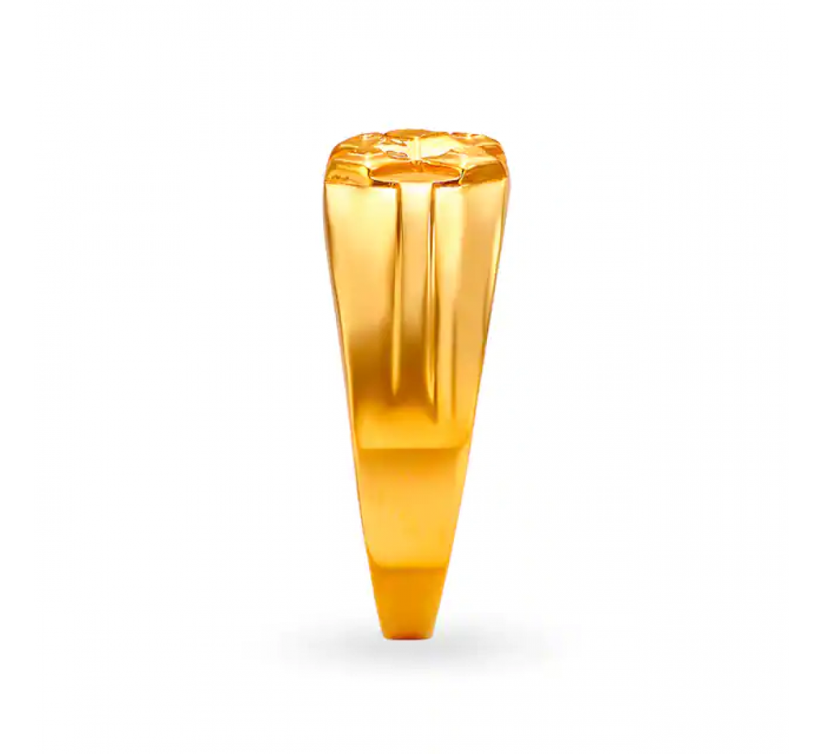 Sleek Geometric Gold Ring