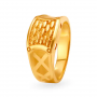 Modernistic Gold Square Ring