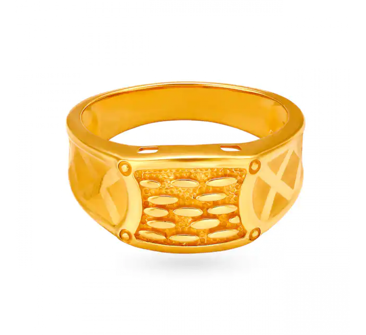 Modernistic Gold Square Ring