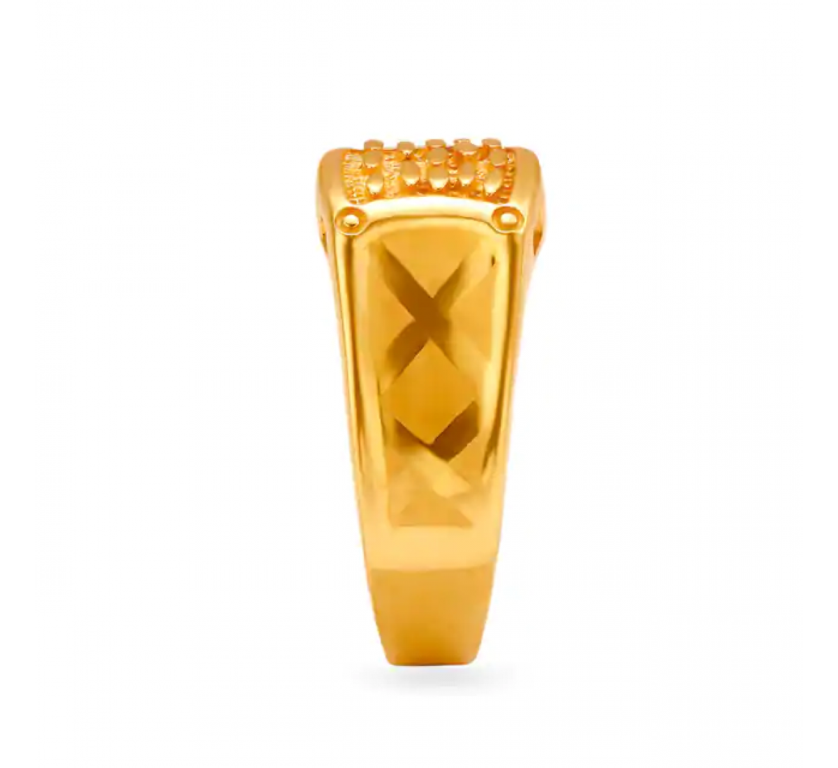 Modernistic Gold Square Ring