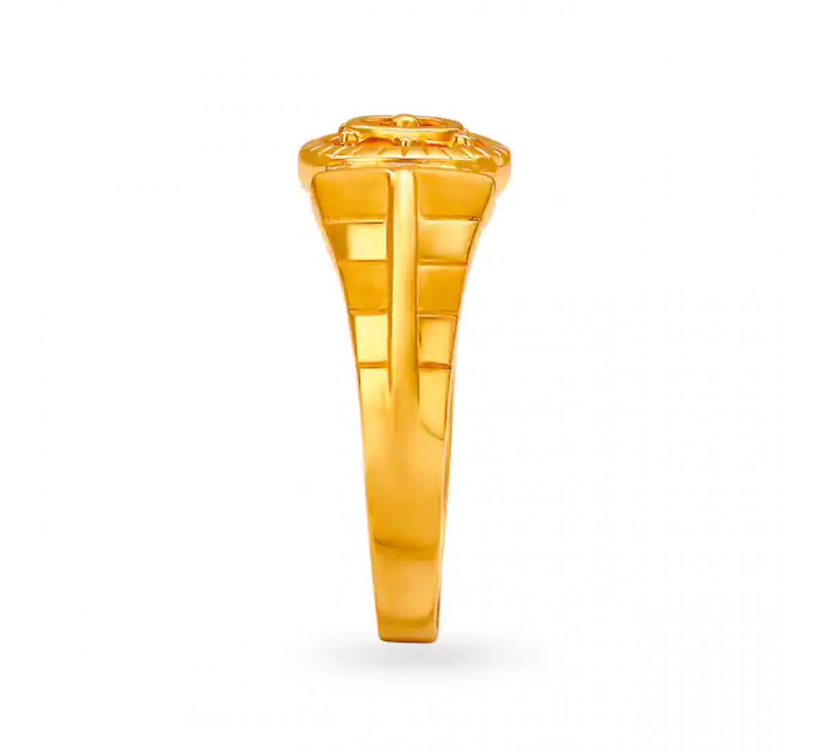 Nolan Ship Wheel Gold Ring