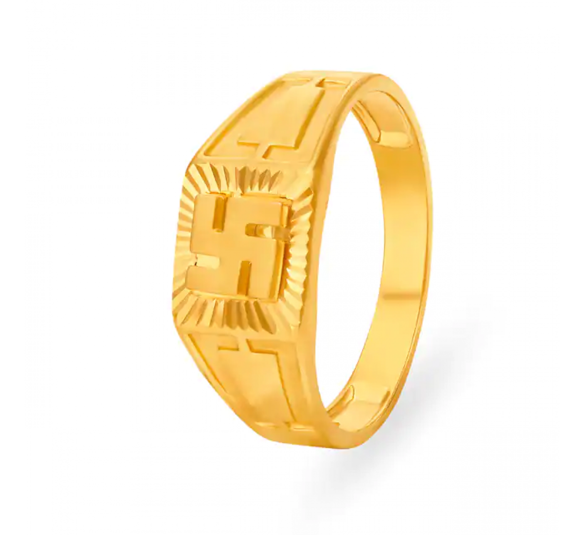 Religious Gold Swastika Ring