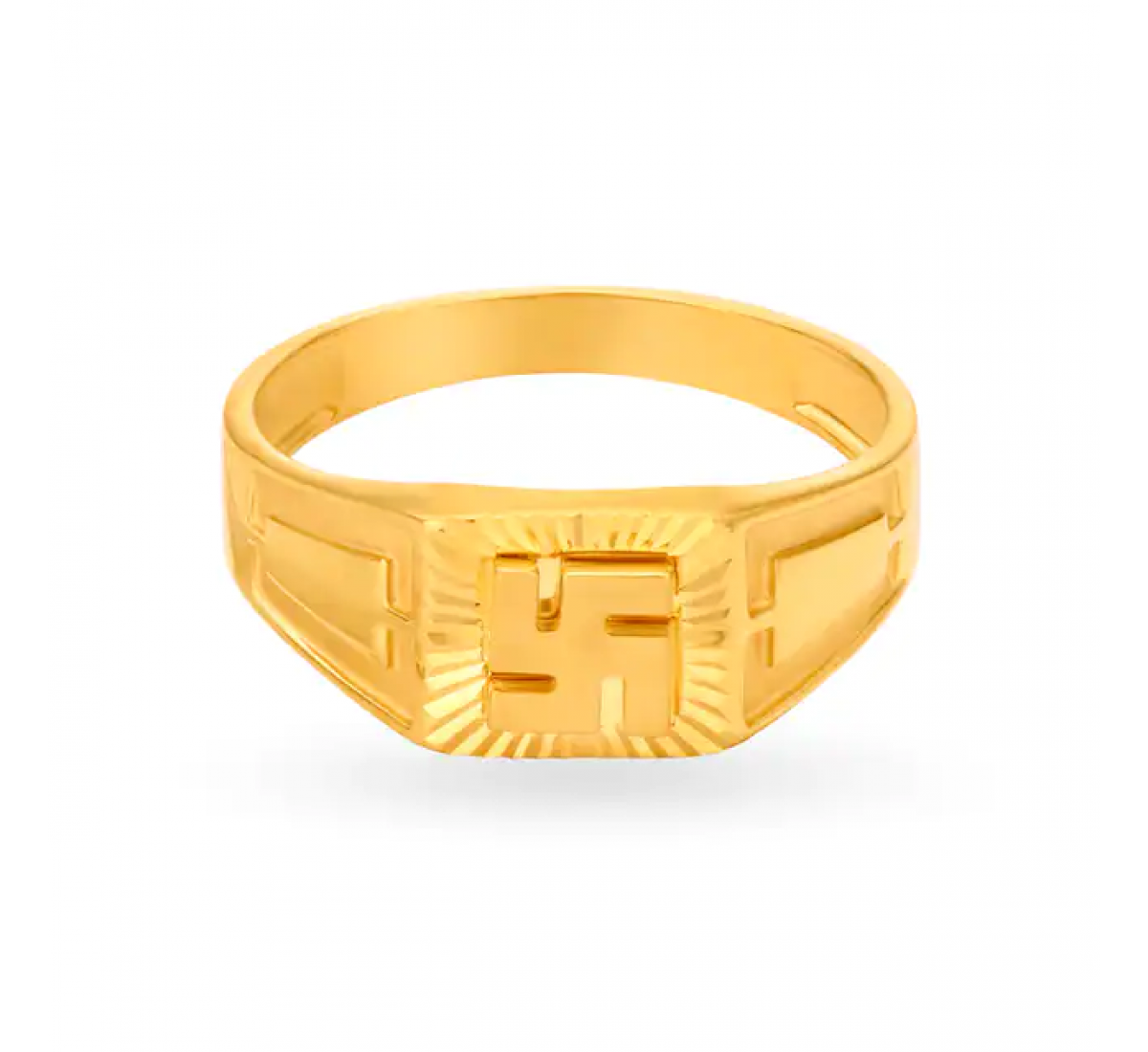 Religious Gold Swastika Ring