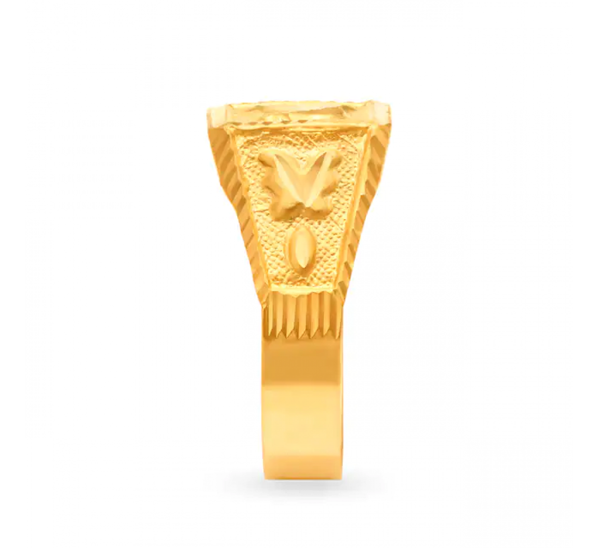 Opulent Gold Etched Ring