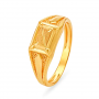 Striking Gold Etched Ring