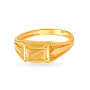 Striking Gold Etched Ring