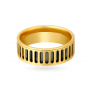 Geometric Spiral Gold Ring