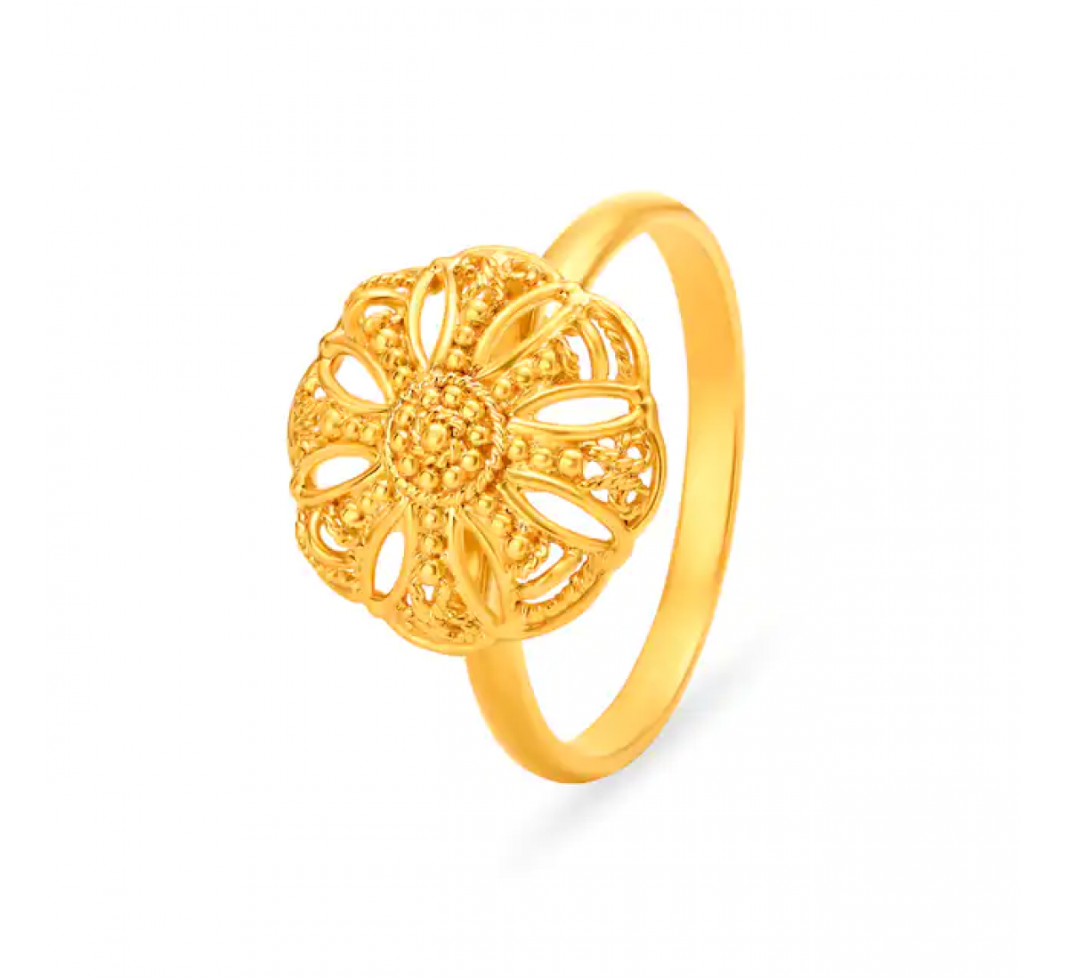 Glorious Floral Gold Ring