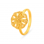 Glorious Floral Gold Ring