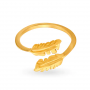 Leaf Pattern Gold Ring