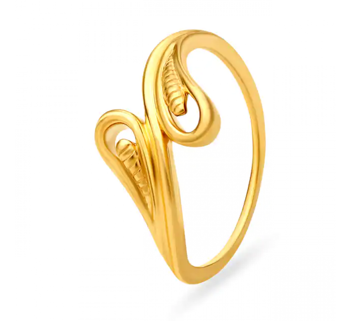 Sleek Dainty Beaded Gold Ring