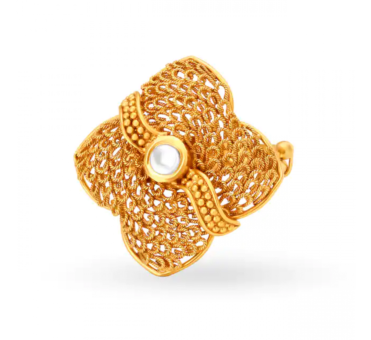 Hypnotic Gold Cocktail Ring