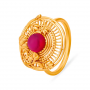 Regal Gold Floral Ring