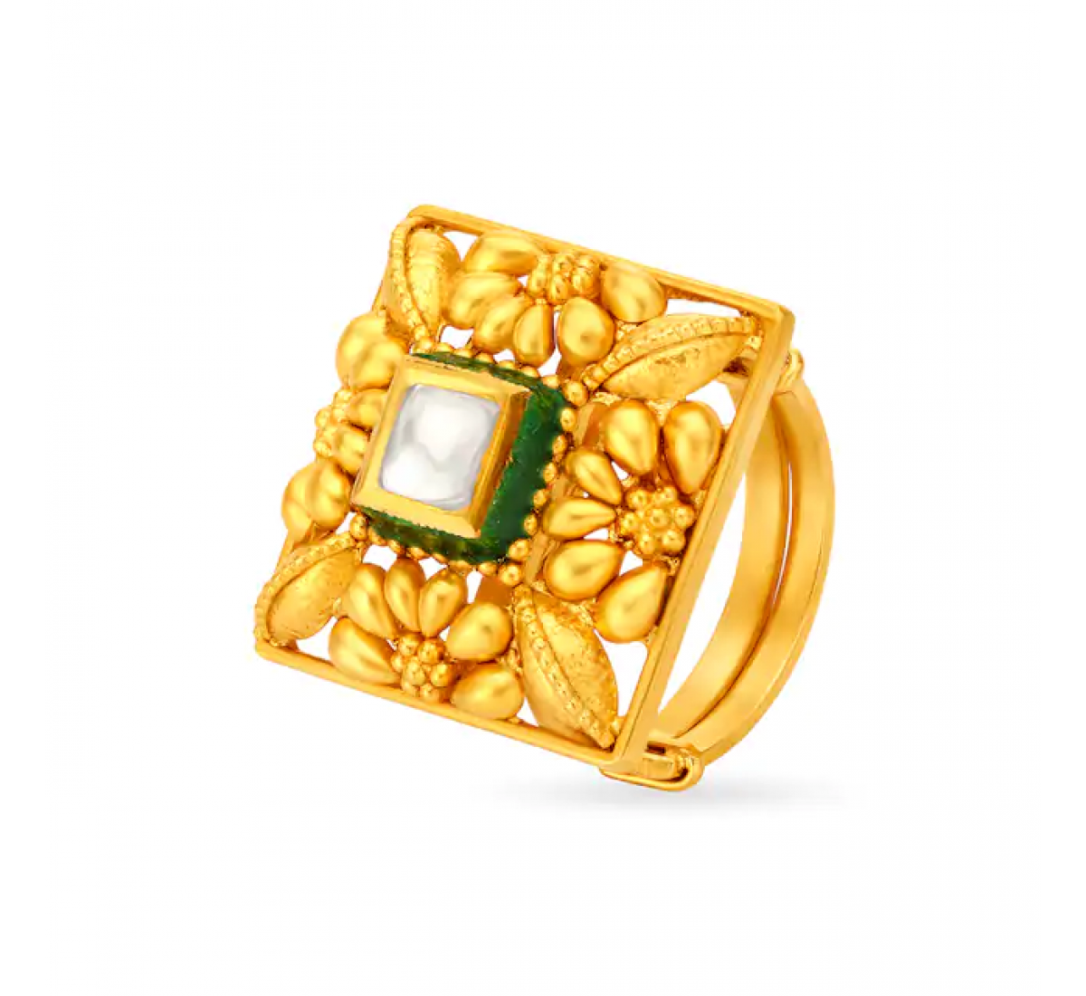 Vintage Gold Floral Ring