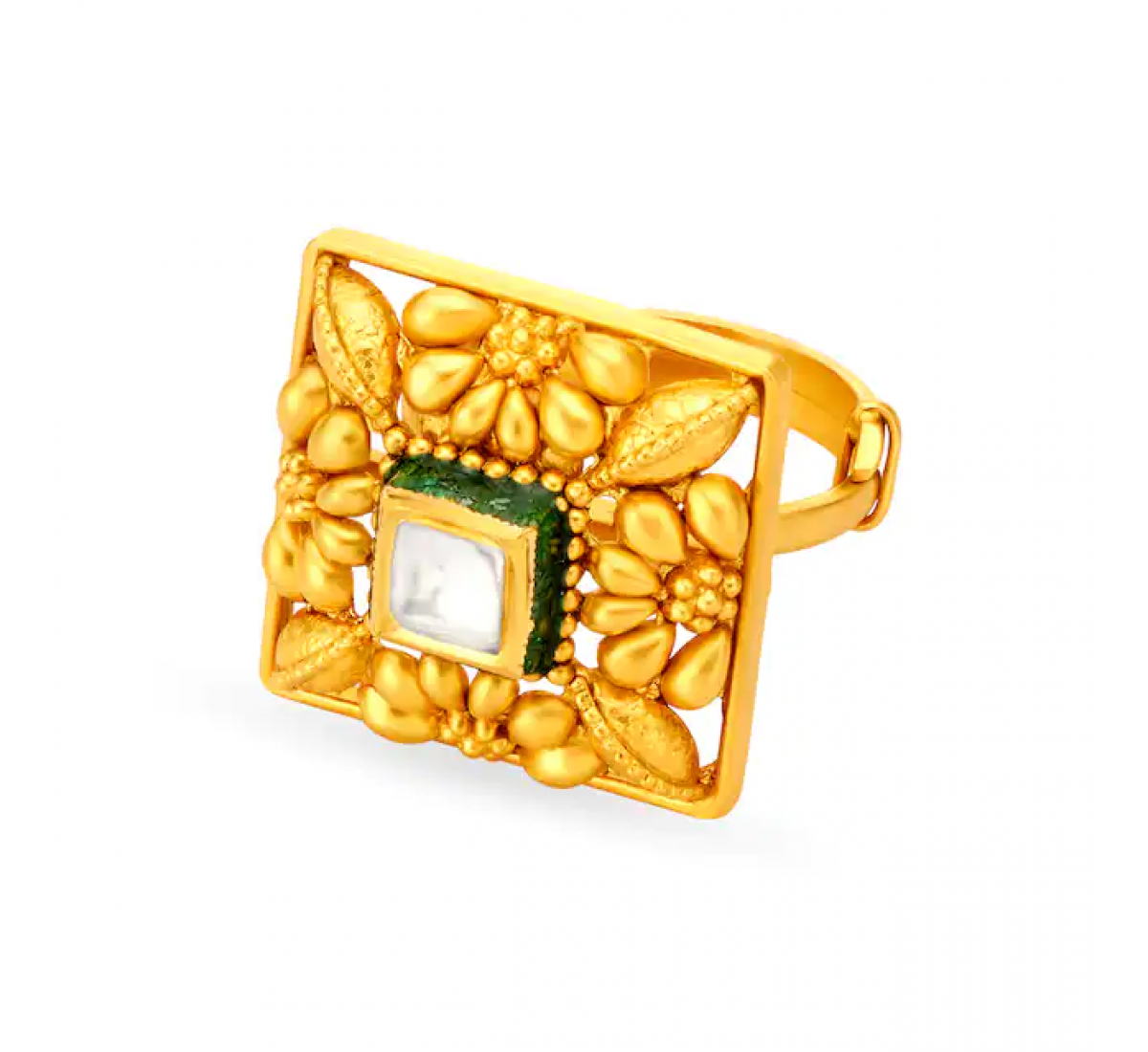 Vintage Gold Floral Ring