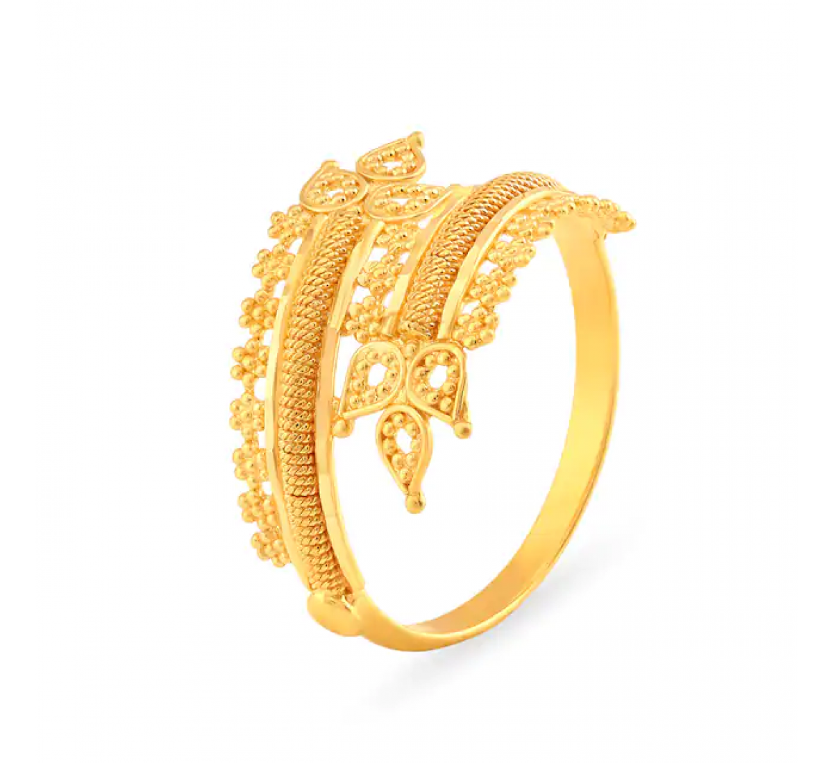 Traditional Gold Floral Ring