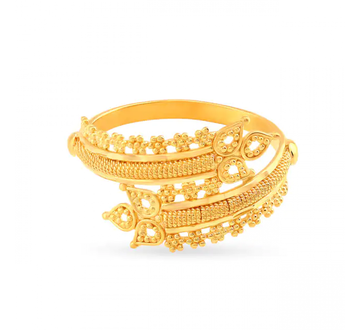 Traditional Gold Floral Ring