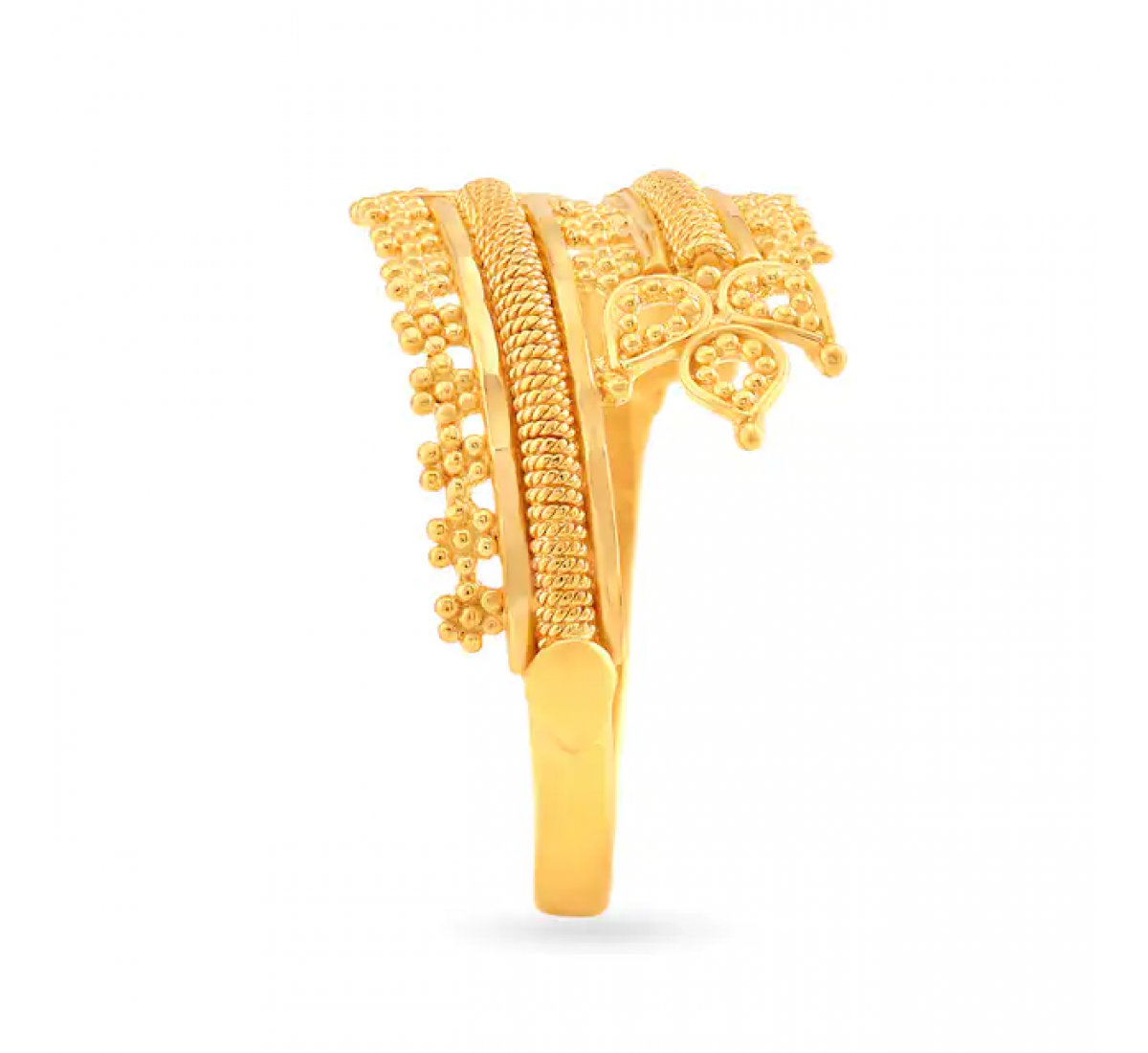 Traditional Gold Floral Ring