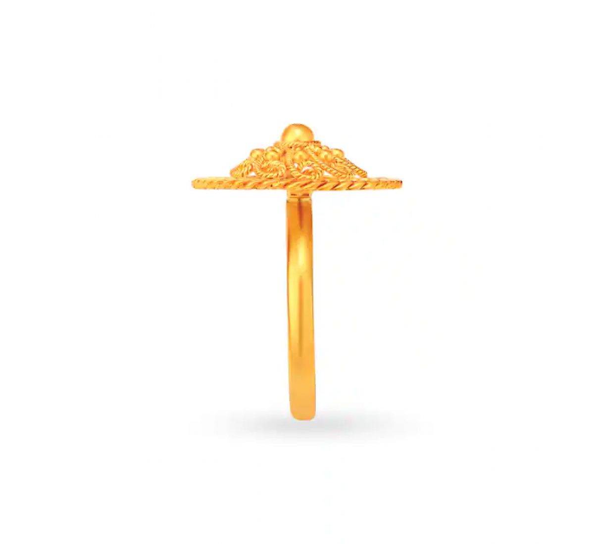 Ethnic Jali Work Gold Ring