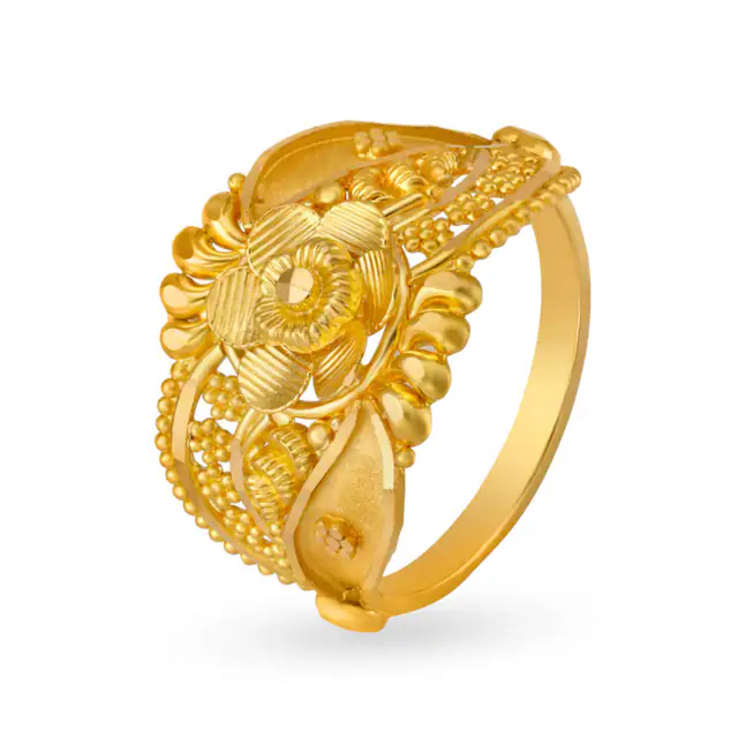 Essential Floral Gold Ring
