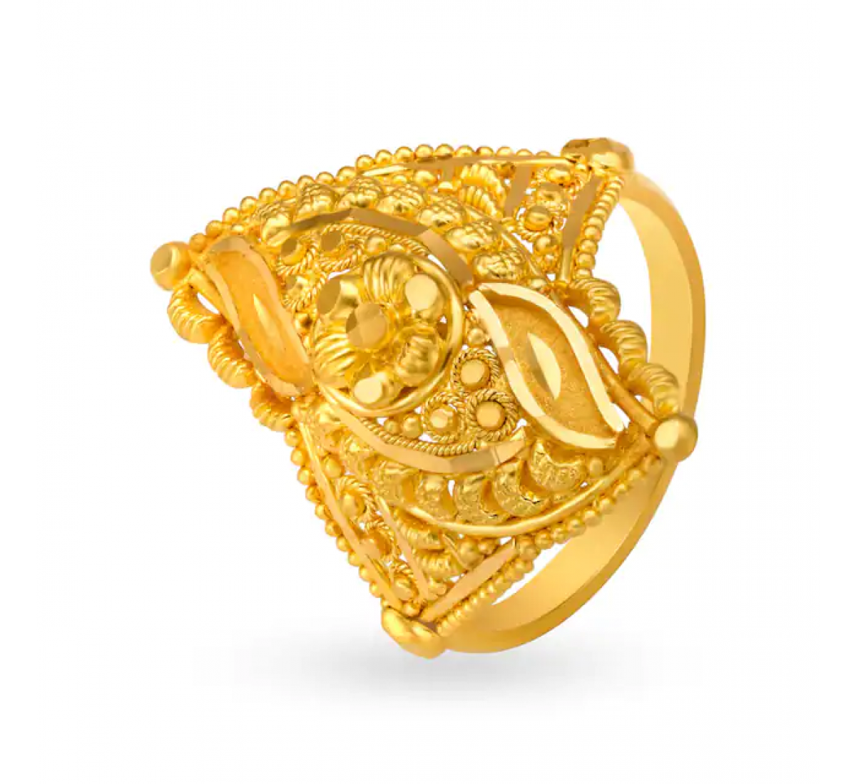 Enchanting Rhombic Gold Ring