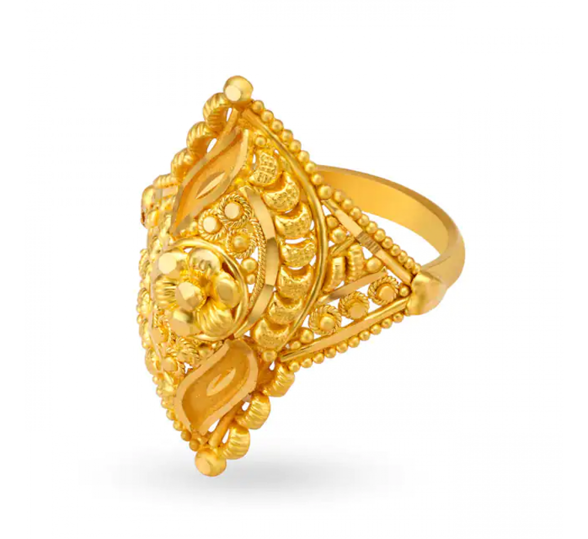 Enchanting Rhombic Gold Ring
