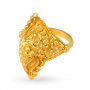 Enchanting Rhombic Gold Ring