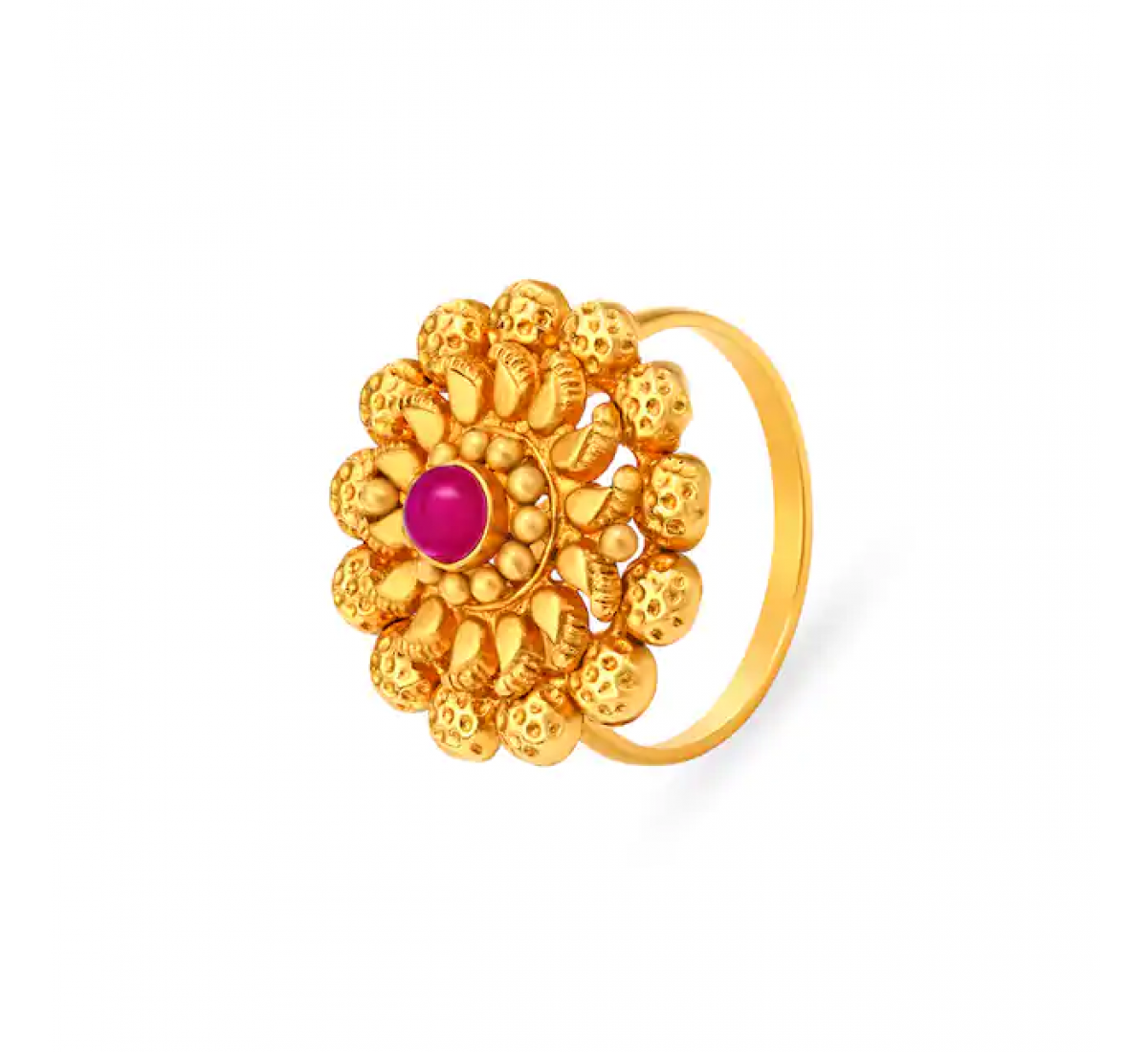 Regal Stone Cocktail Gold Ring