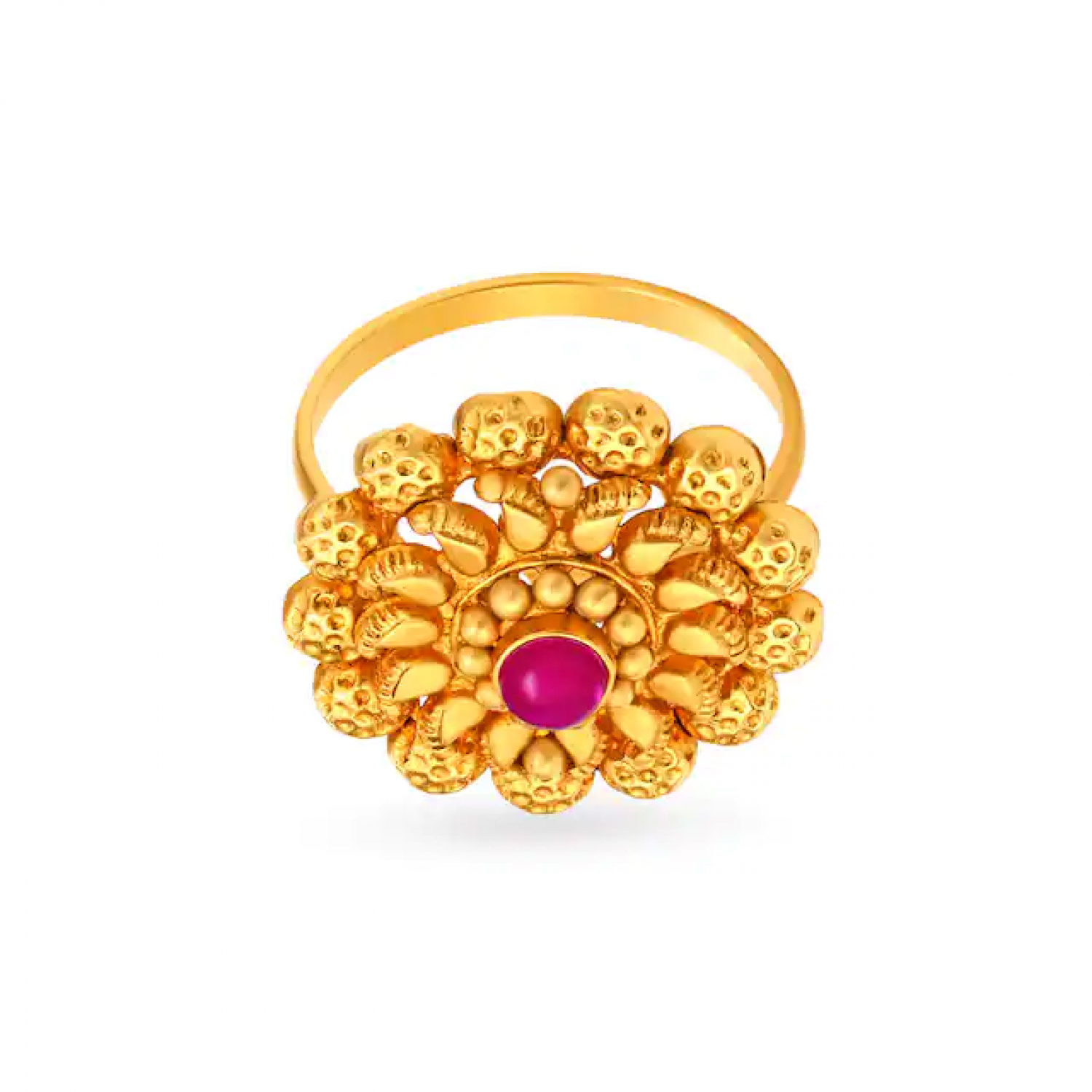 Regal Stone Cocktail Gold Ring