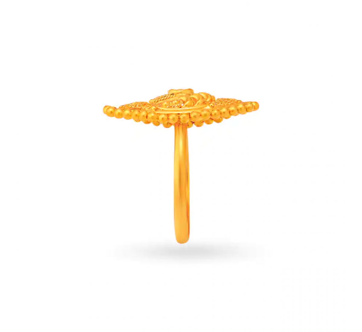 Surreal Ridged Gold Ring