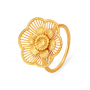 Minimalistic Floral Gold Ring