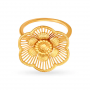 Minimalistic Floral Gold Ring