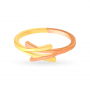 Contemporary Ridged Gold Ring