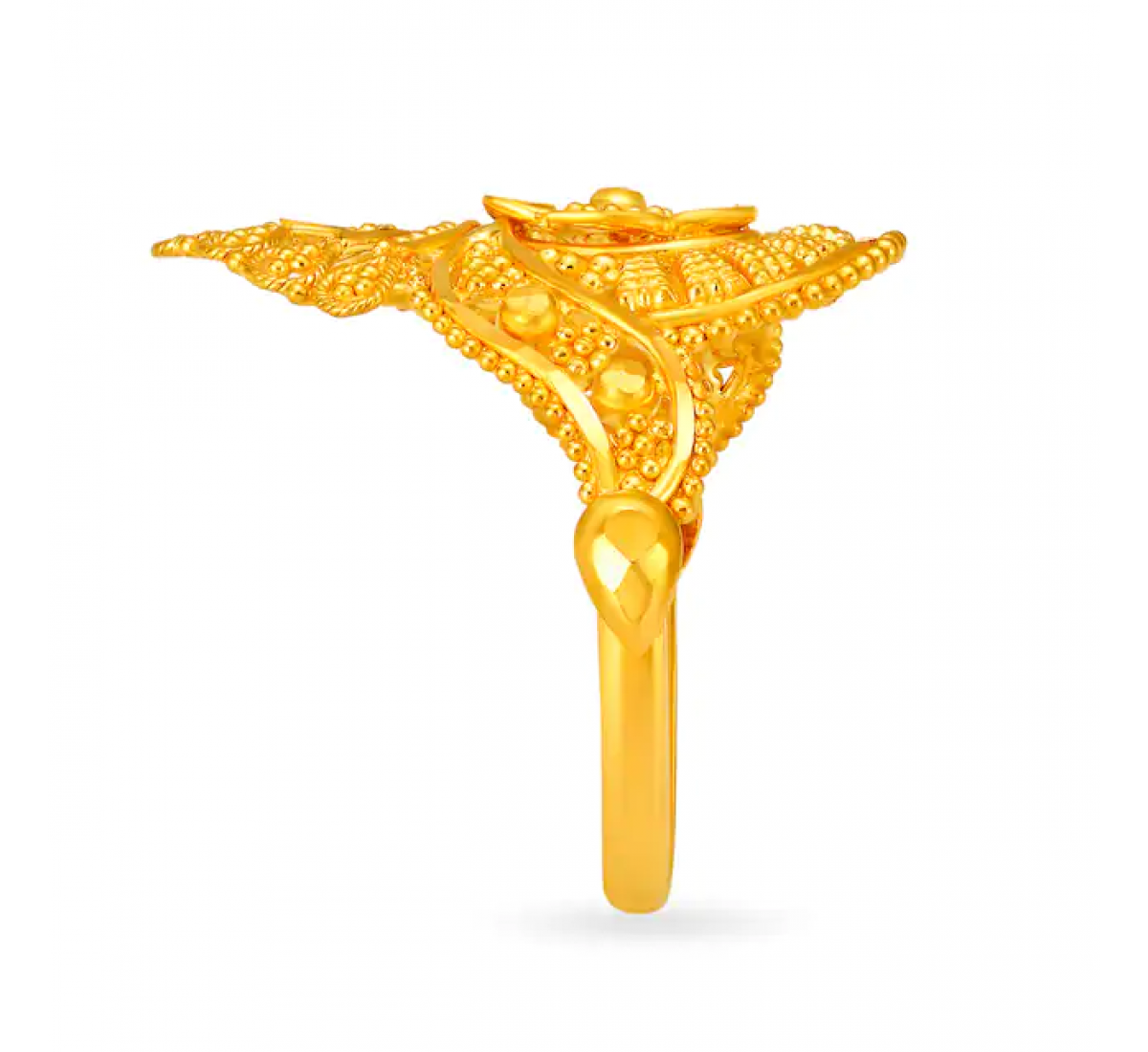 Unique Carved Gold Ring