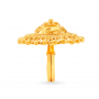 Floral Pattern Gold Ring