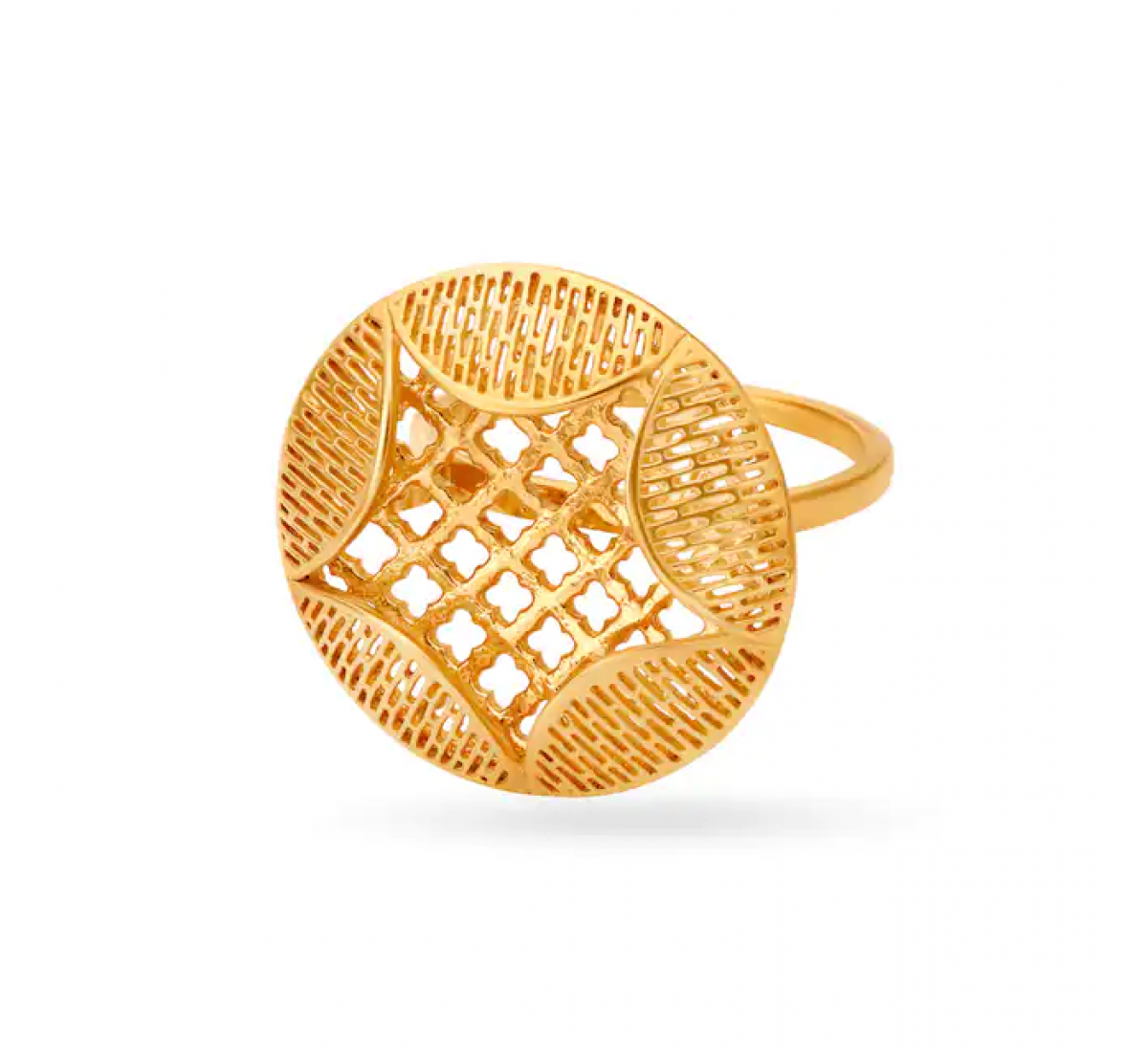 Sophisticated Gold Floral Ring