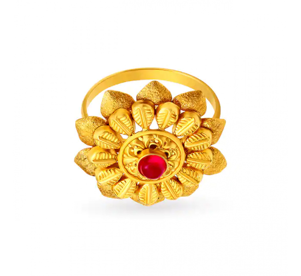 Lustrous Royal Gold Ring