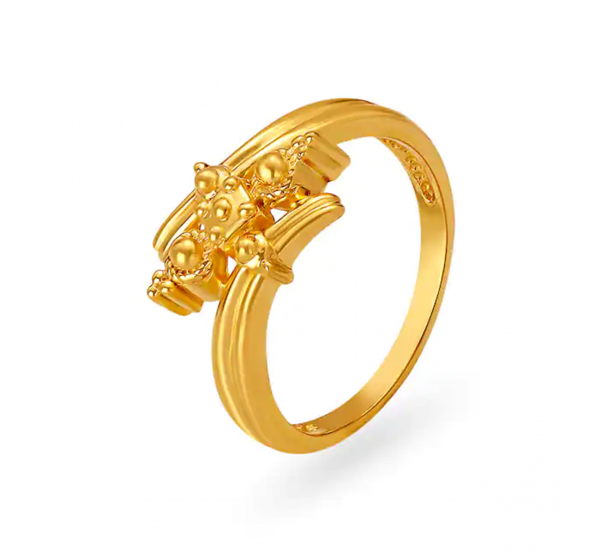 Elaborate Banded Gold Ring