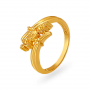 Elaborate Banded Gold Ring