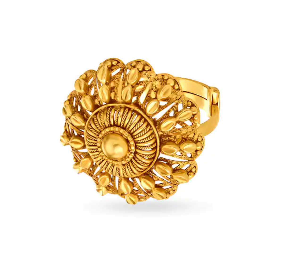 Majestic Gold Floral Ring