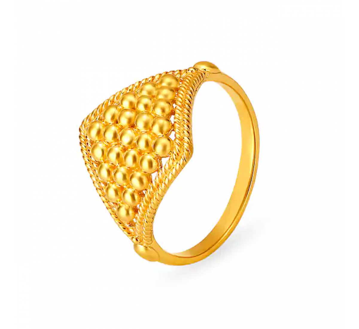 Traditional Gold Ridged Ring