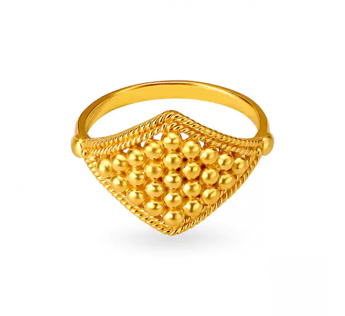 Traditional Gold Ridged Ring