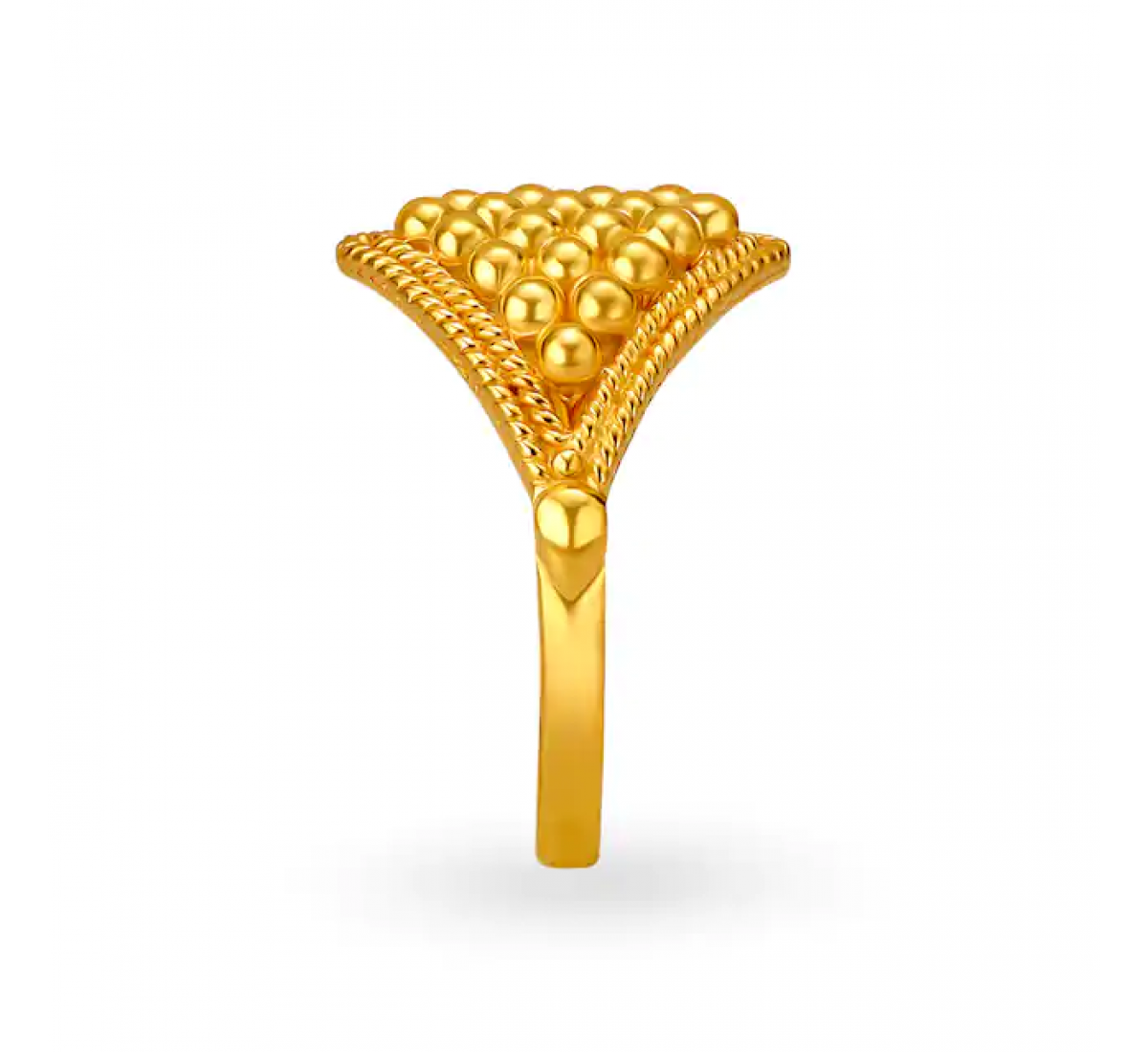 Traditional Gold Ridged Ring