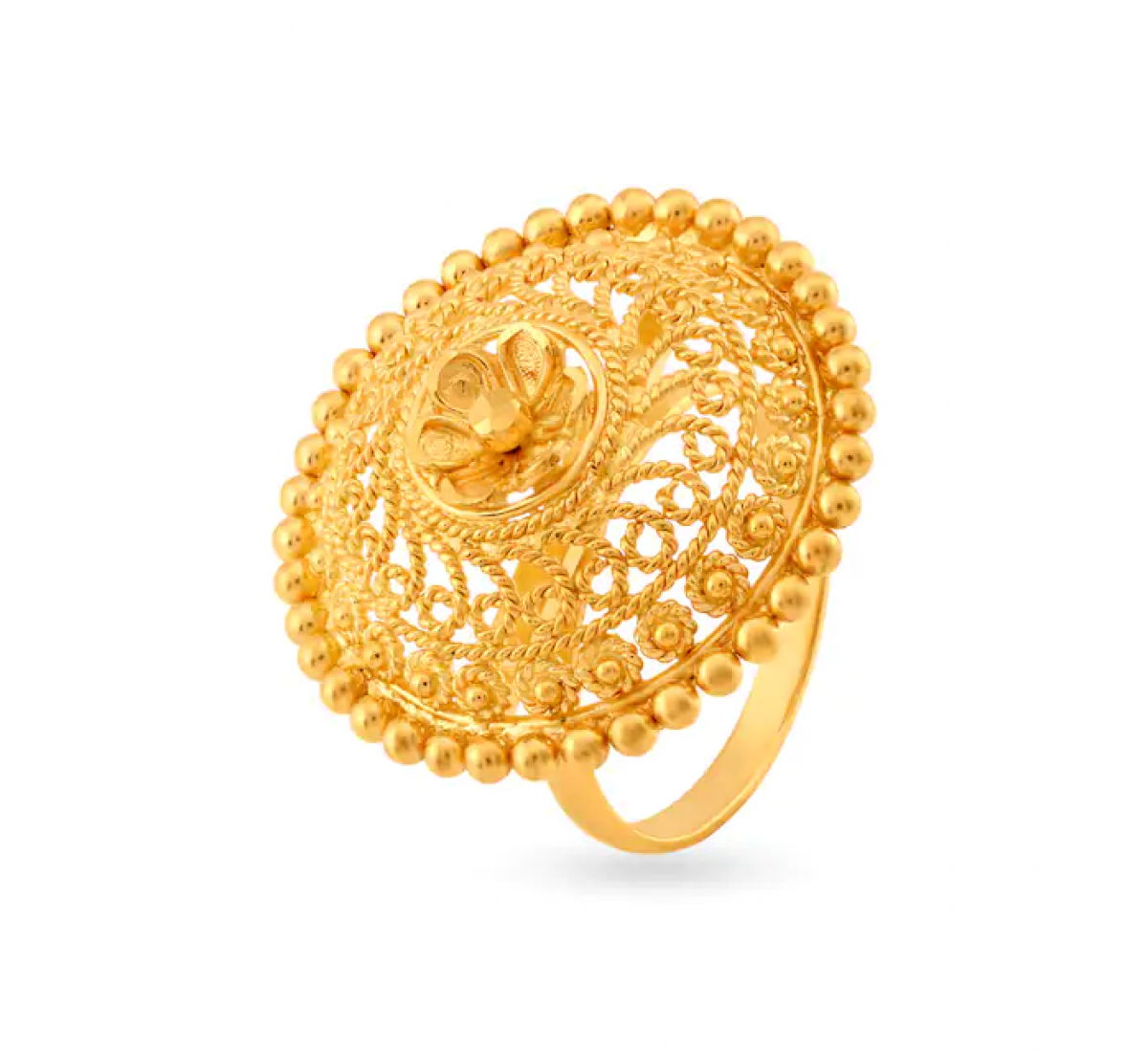 Marvel Tiered Floral Gold Ring